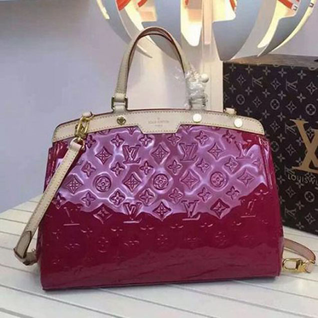 Сумка Louis Vuitton M91798 Brea MM Tote Bag Monogram Vernis "Purple" фото № 2