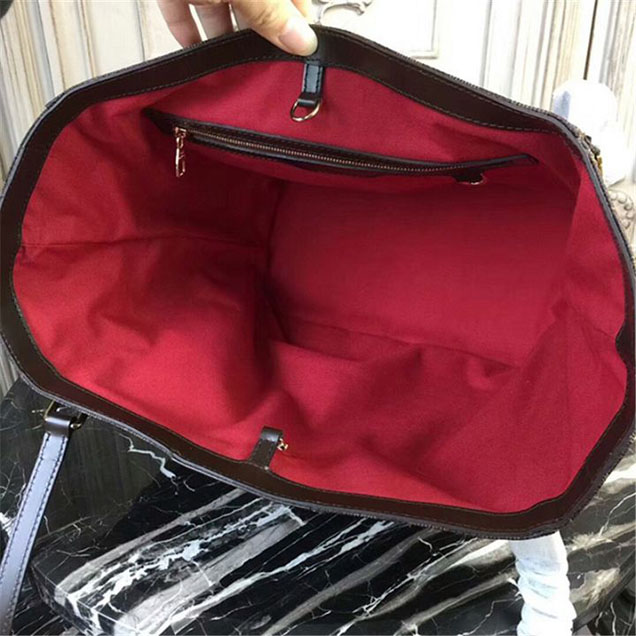 Сумка Louis Vuitton N41108 Cabas Rivington Shoulder Bag Damier Ebene Canvas "Brown" фото № 6