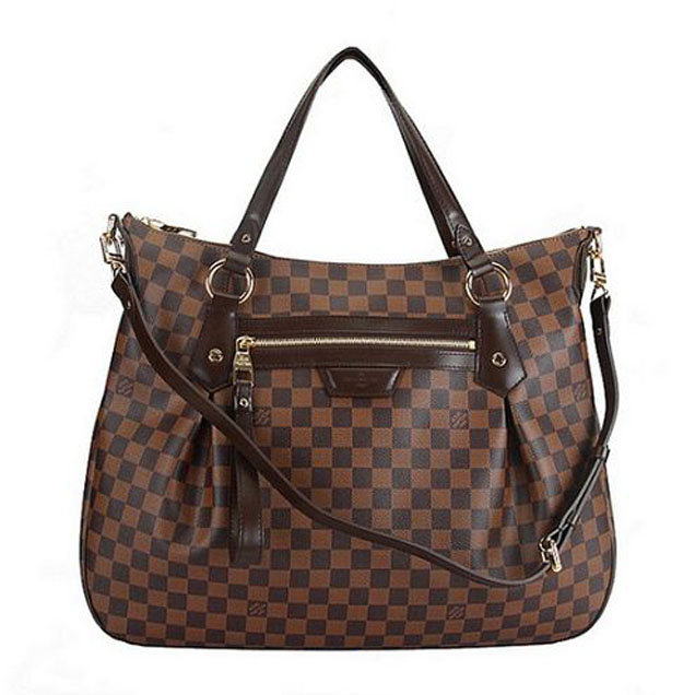 Сумка Louis Vuitton N41132 Evora GM Shoulder Bag Damier Ebene Canvas "Brown" фото № 2