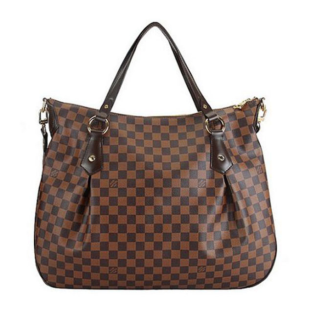 Сумка Louis Vuitton N41132 Evora GM Shoulder Bag Damier Ebene Canvas "Brown" фото № 3