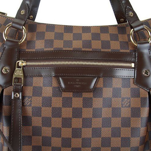 Сумка Louis Vuitton N41132 Evora GM Shoulder Bag Damier Ebene Canvas "Brown" фото № 5
