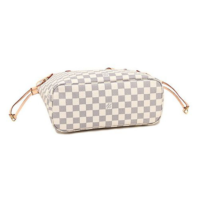 Сумка Louis Vuitton N41362 Neverfull PM Shoulder Bag Damier Azur Canvas "White" фото № 6