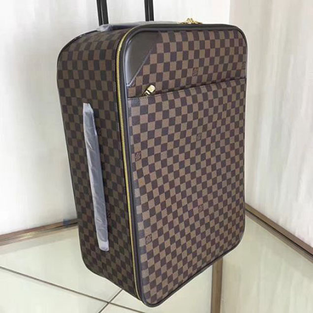 Чемодан Louis Vuitton N41386 Pegase Light 55 Rolling Luggage Damier Ebene Canvas "Brown" фото № 2