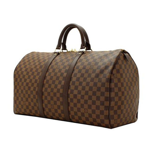 Сумка Louis Vuitton N41427 Keepall 50 Duffel Bag Damier Ebene Canvas "Brown" фото № 4