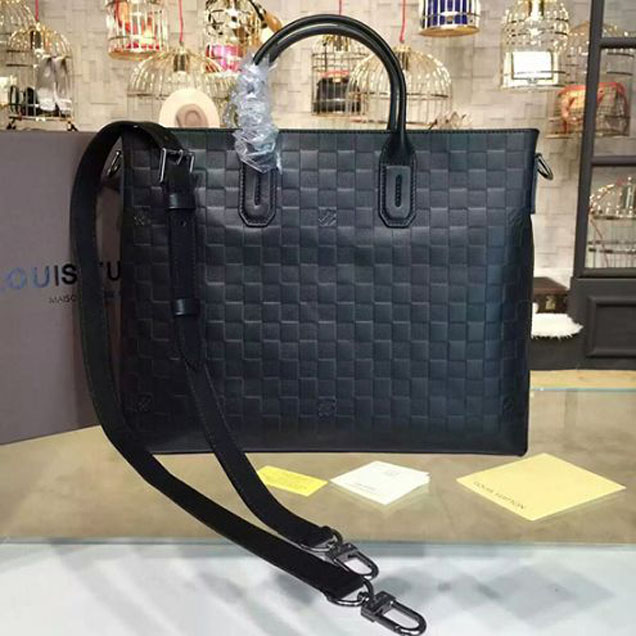 Портфель Louis Vuitton N41565 7 Days A Week Briefcase Damier Infini Leather "Black" фото № 4