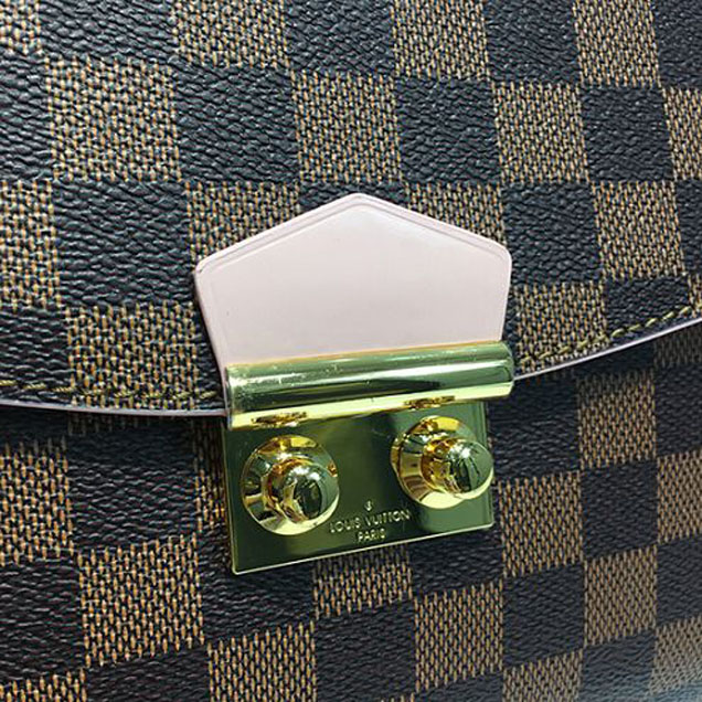 Сумка Louis Vuitton N41597 Caissa Clutch Shoulder Bag Damier Ebene Canvas "Brown" фото № 7