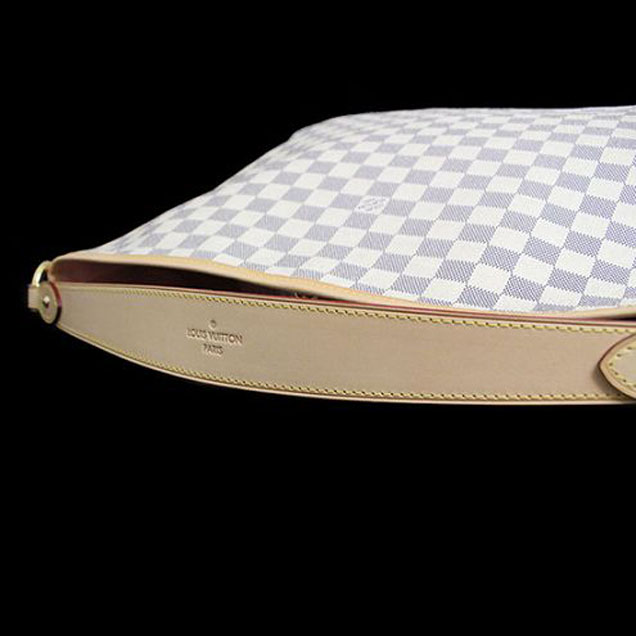 Сумка Louis Vuitton N41607 Delightful MM Hobo Bag Damier Azur Canvas "White" фото № 6