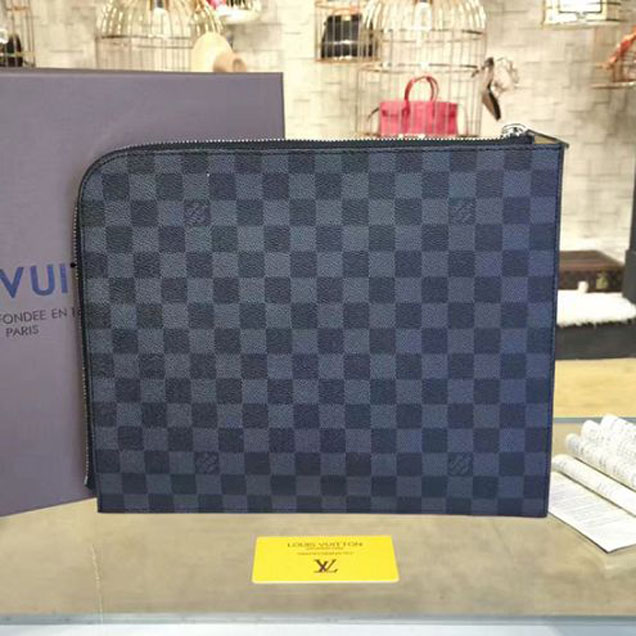 Клатч Louis Vuitton N41685 Pochette Jour GM Damier Graphite Canvas "Graphite" фото № 4
