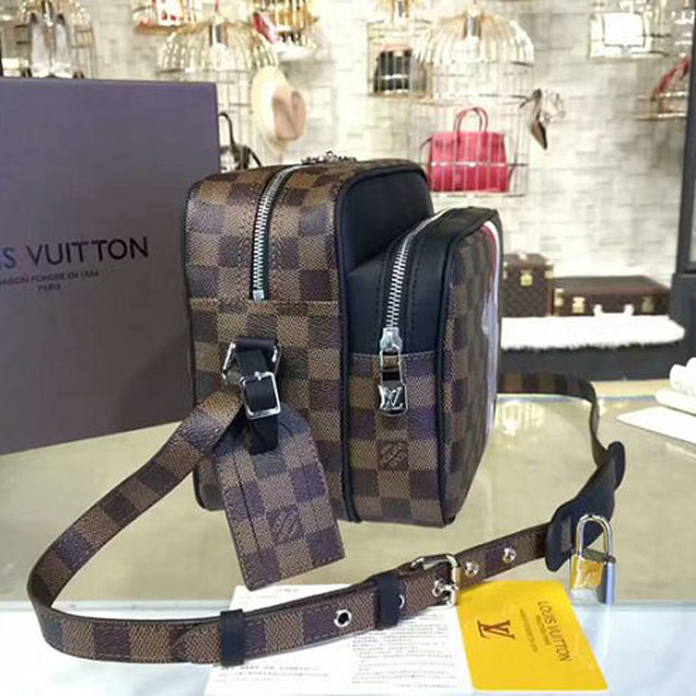 Сумка Louis Vuitton N42704 Nil PM Messenger Bag Damier Ebene Canvas "Brown" фото № 3