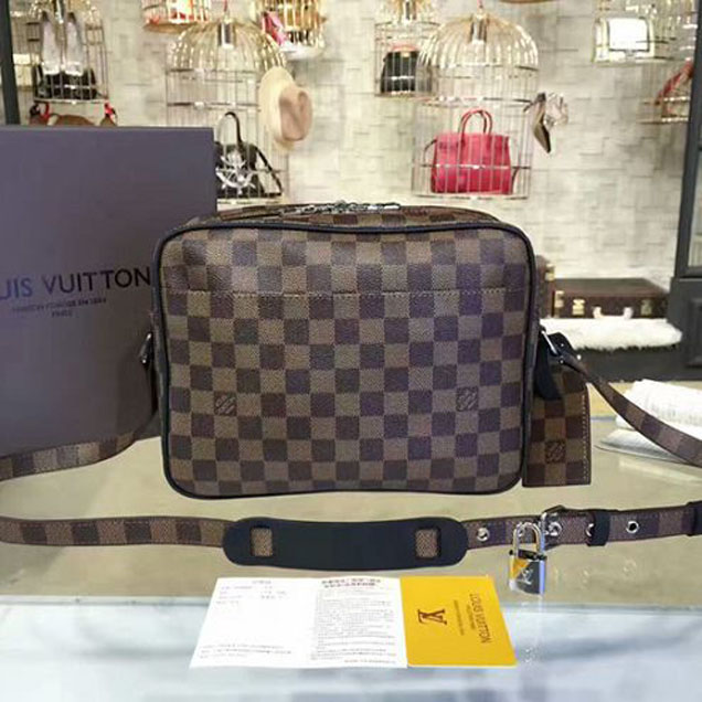 Сумка Louis Vuitton N42704 Nil PM Messenger Bag Damier Ebene Canvas "Brown" фото № 4