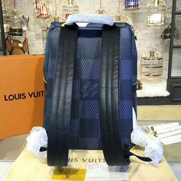 Рюкзак Louis Vuitton N44005 Apollo Backpack Damier Cobalt Canvas "Navy Blue" фото № 4