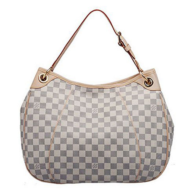 Сумка Louis Vuitton N55215 Galliera PM Hobo Bag Damier Azur Canvas "White" фото № 5
