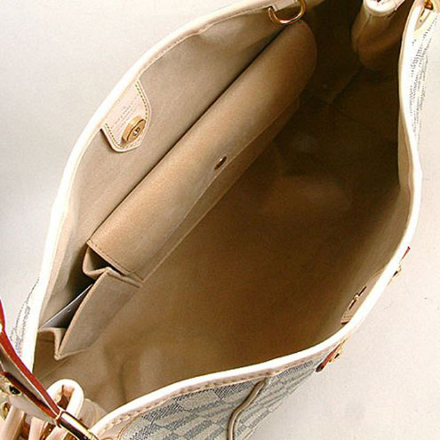 Сумка Louis Vuitton N55215 Galliera PM Hobo Bag Damier Azur Canvas "White" фото № 8