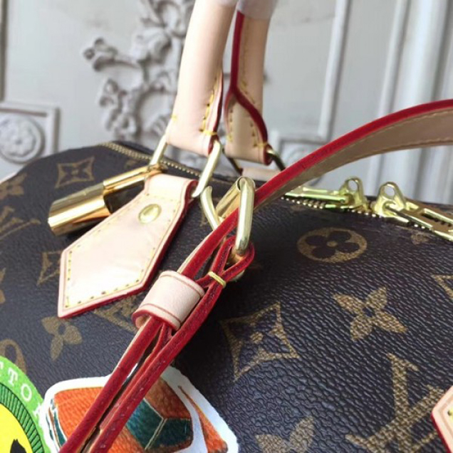 Сумка Louis Vuitton M41046 Speedy Bandouliere 30 My World Tour Tote Bag Monogram Canvas "Brown" фото № 7