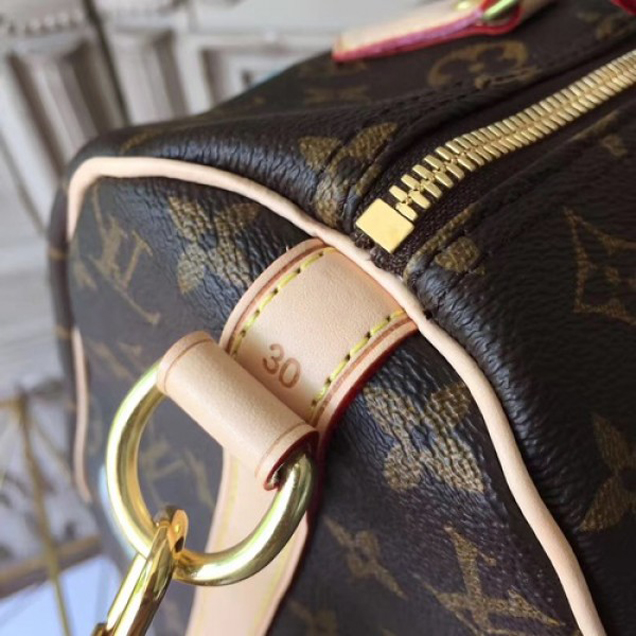 Сумка Louis Vuitton M41046 Speedy Bandouliere 30 My World Tour Tote Bag Monogram Canvas "Brown" фото № 6