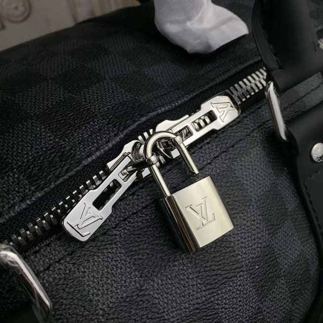 Сумка Louis Vuitton Keepall 45 Bandouliere N41057 Damier Graphite Stickers "Graphite" фото № 7