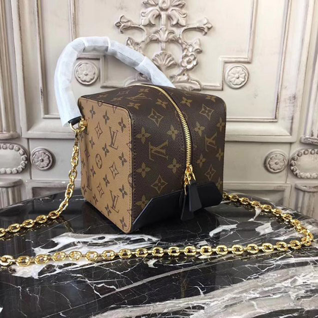 Сумка Louis Vuitton Square Chain Small Bag M62791 Monogram Canvas "Brown" фото № 3