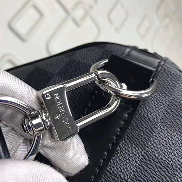 Сумка Louis Vuitton Damier Cobalt Canvas Keepall Bandouliere 45 N50002 "Navy Blue" фото № 6