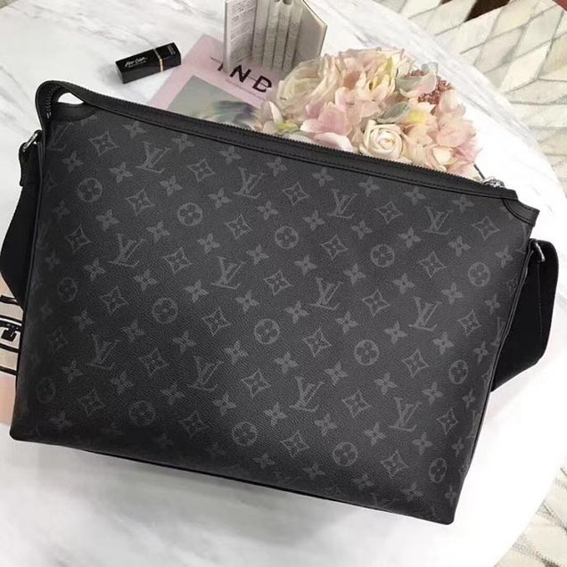 Сумка Louis Vuitton Monogram Eclipse Canvas Odyssey Messenger MM M44224 "Black" фото № 3