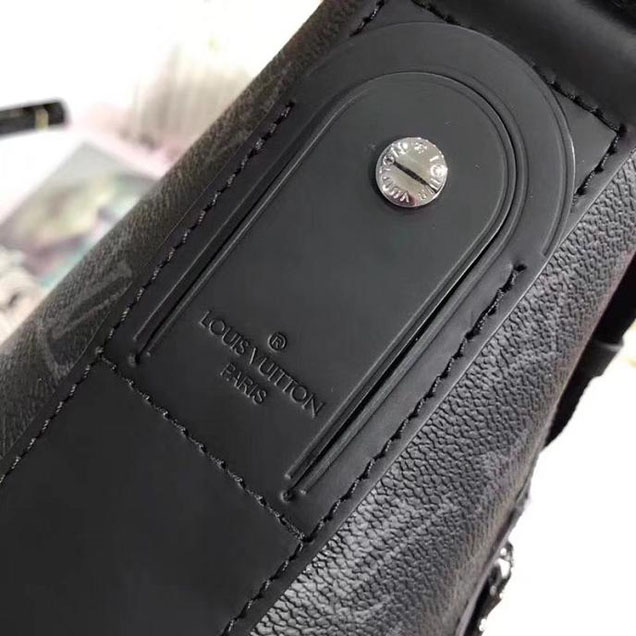 Сумка Louis Vuitton Monogram Eclipse Canvas Odyssey Messenger MM M44224 "Black" фото № 5