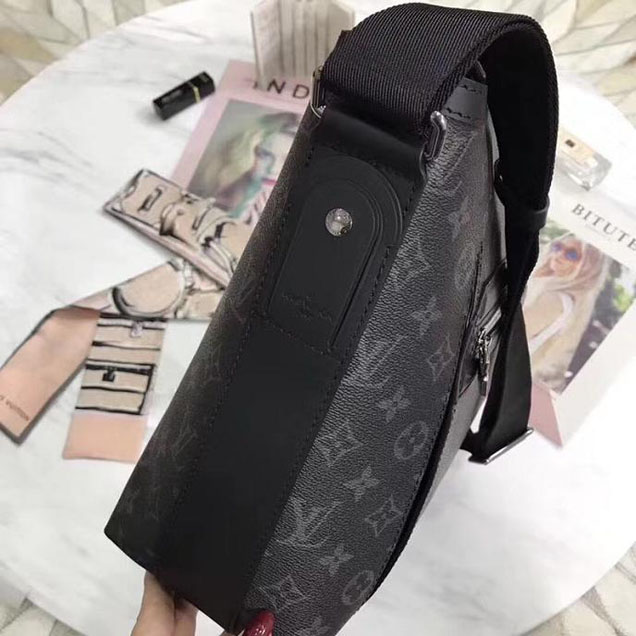 Сумка Louis Vuitton Monogram Eclipse Canvas Odyssey Messenger MM M44224 "Black" фото № 4