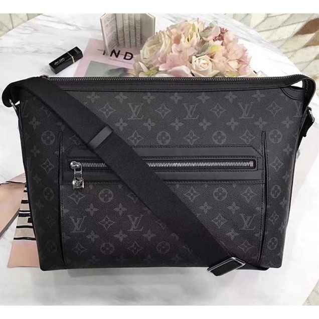 Сумка Louis Vuitton Monogram Eclipse Canvas Odyssey Messenger MM M44224 "Black" фото № 2