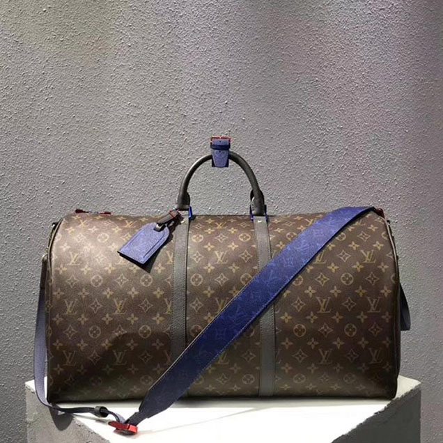 Сумка Louis Vuitton Monogram Canvas Keepall Bandouliere 55 M43858 "Brown" фото № 2