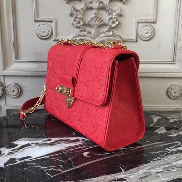 Сумка Louis Vuitton Monogram Empreinte Leather Saint Sulpice BB M44240 "Red" фото № 3