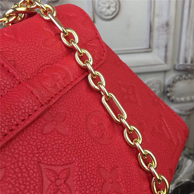 Сумка Louis Vuitton Monogram Empreinte Leather Saint Sulpice BB M44240 "Red" фото № 7
