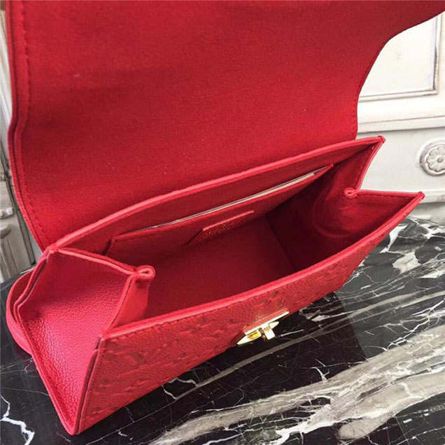 Сумка Louis Vuitton Monogram Empreinte Leather Saint Sulpice BB M44240 "Red" фото № 9