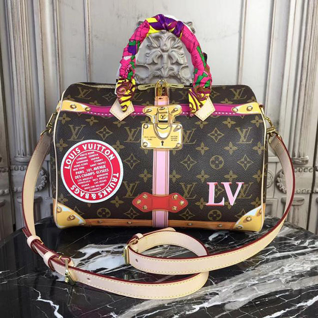 Сумка Louis Vuitton Monogram Canvas Speedy 30 M41386 "Brown" фото № 2