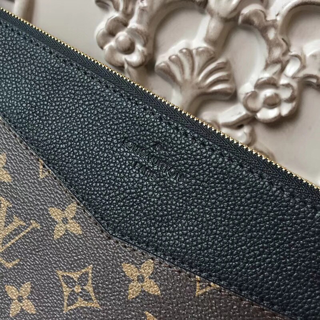 Клатч Louis Vuitton M62048 Daily Pouch Monogram Canvas Black "Brown" фото № 5