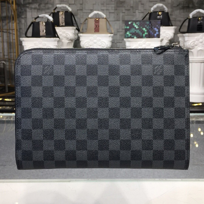Клатч Louis Vuitton Pochette Jour PM N60113 Damier Graphite Canvas "Graphite" фото № 4