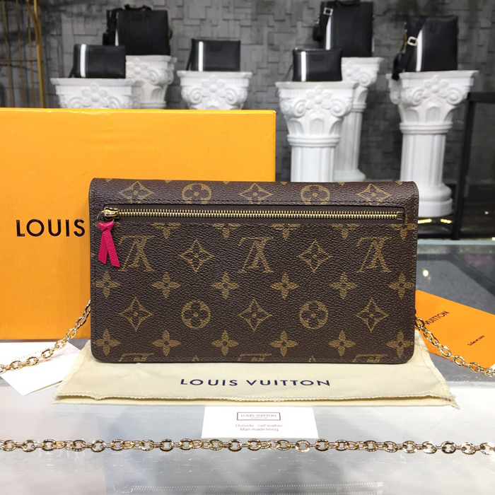 Клатч Louis Vuitton Pochette Weekend M63857 Monogram Canvas "Brown" фото № 4