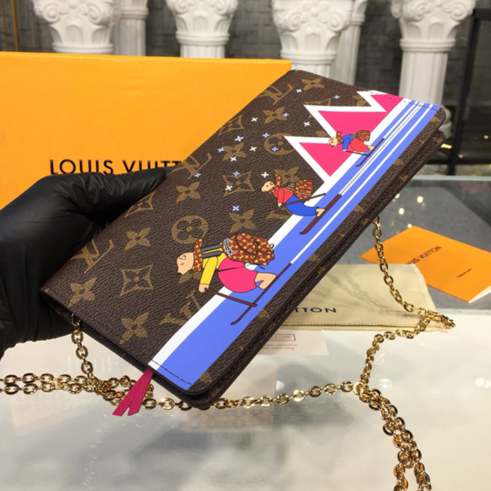 Клатч Louis Vuitton Pochette Weekend M63857 Monogram Canvas "Brown" фото № 5