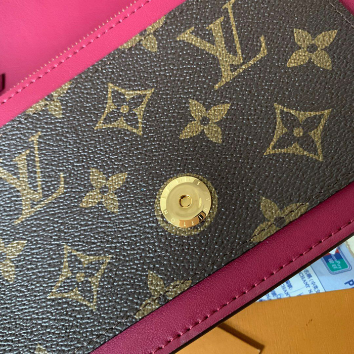 Сумка Louis Vuitton Flore Chain Wallet M67404 Monogram Canvas Fuchsia "Brown" фото № 7