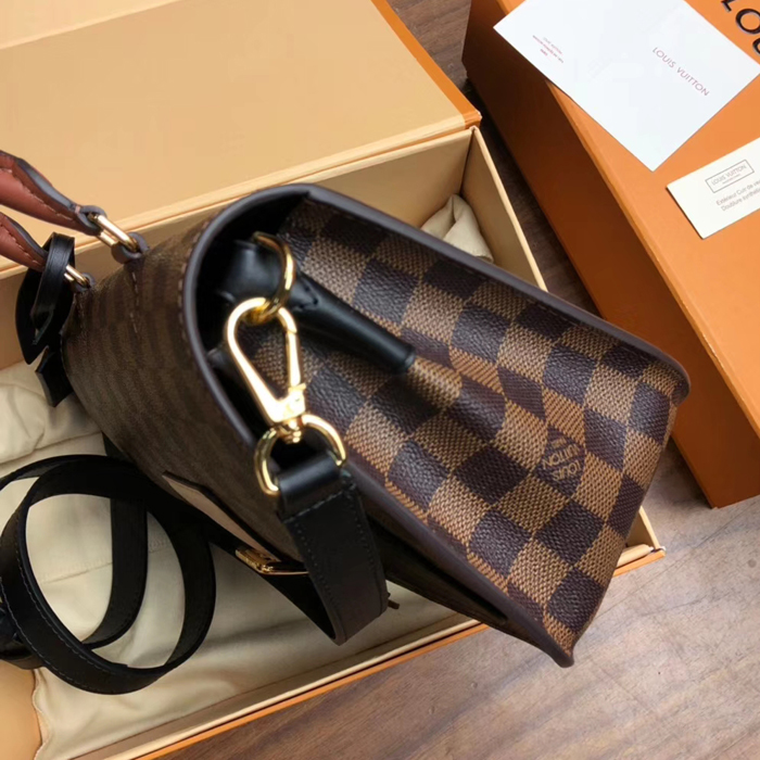 Сумка Louis Vuitton Trendy Crossbody N40146 Damier Ebene Canvas Black "Brown" фото № 5