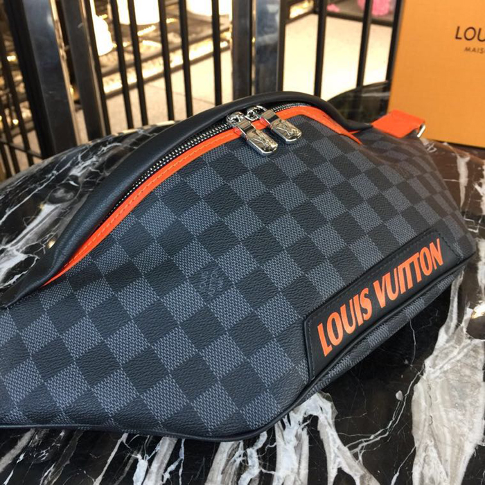 Сумка Louis Vuitton Discovery Bumbag N40161 Damier Cobalt Canvas "Navy Blue" фото № 6