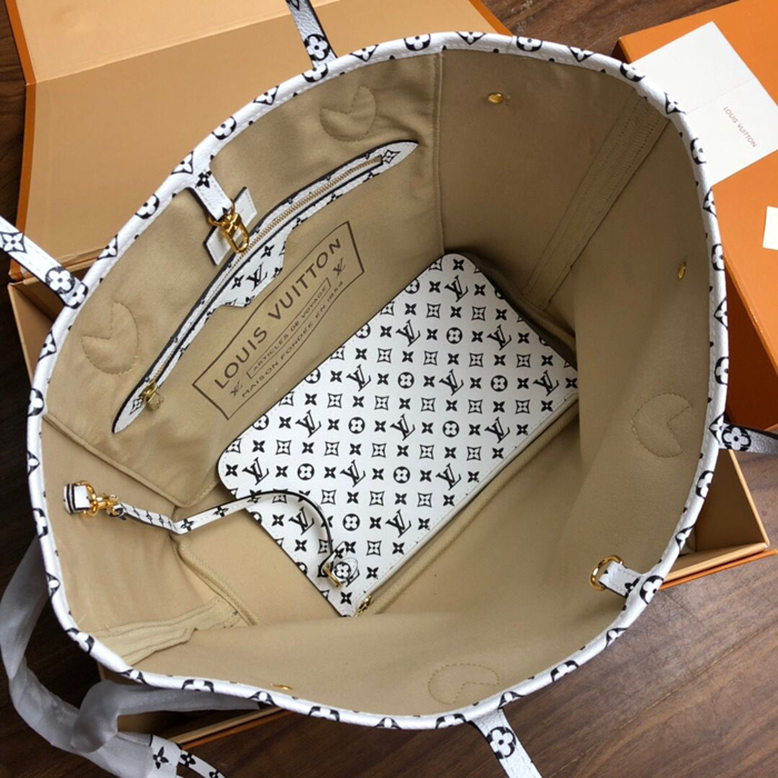 Сумка Louis Vuitton Neverfull MM M44568 Monogram Coated Canvas Khaki "Green" фото № 7