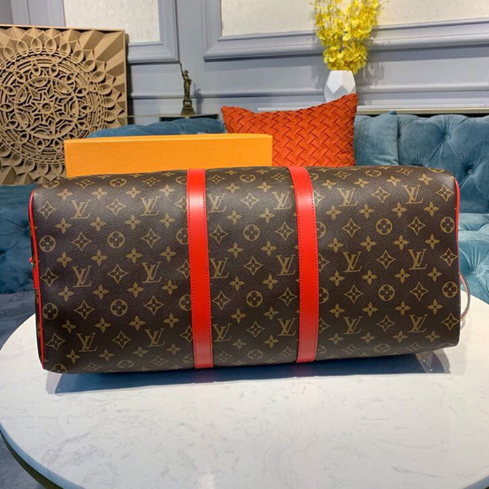 Сумка Louis Vuitton Keepall Bandouliere 50 M44740 Monogram Coated Canvas "Brown" фото № 5
