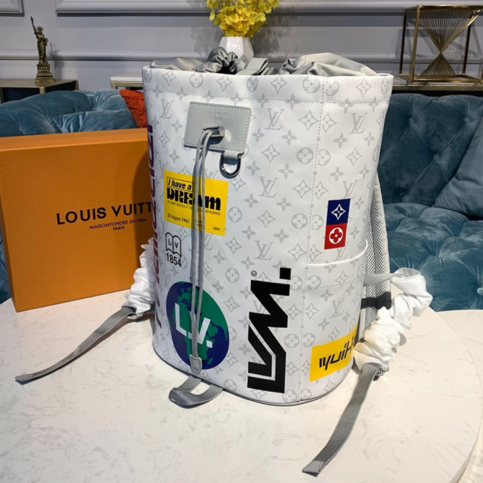 Рюкзак Louis Vuitton Chalk Backpack M44616 Monogram Canvas "White" фото № 4