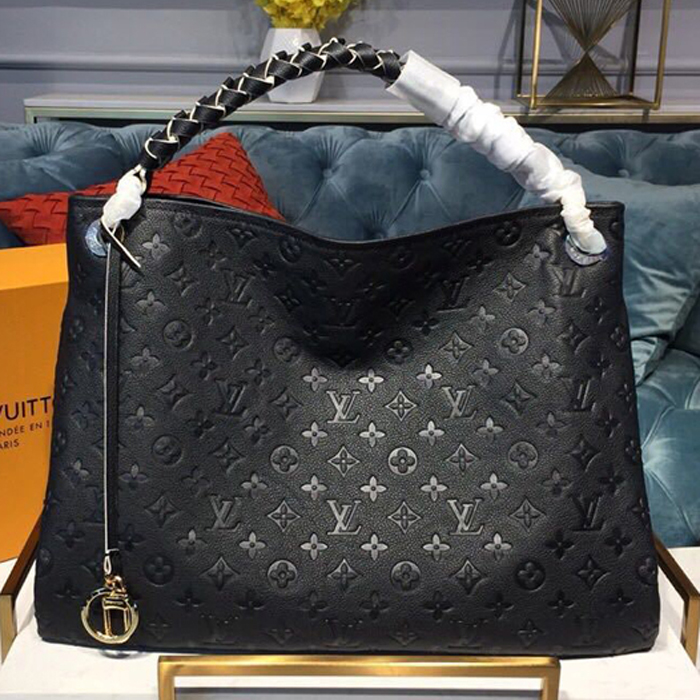 Сумка Louis Vuitton Artsy MM M52731 Monogram Empreinte Leather "Black" фото № 2