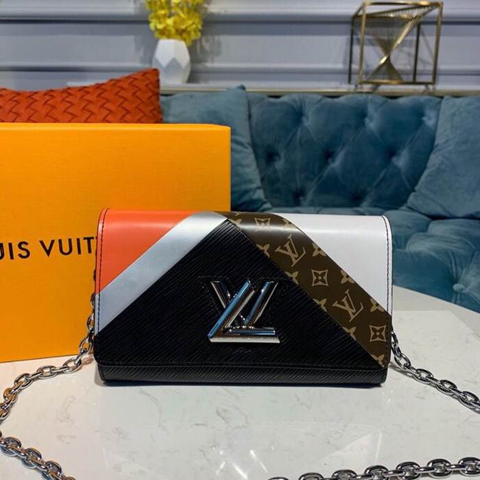 Сумка Louis Vuitton Twist Chain Wallet M67798 Epi Leather "Black" фото № 2