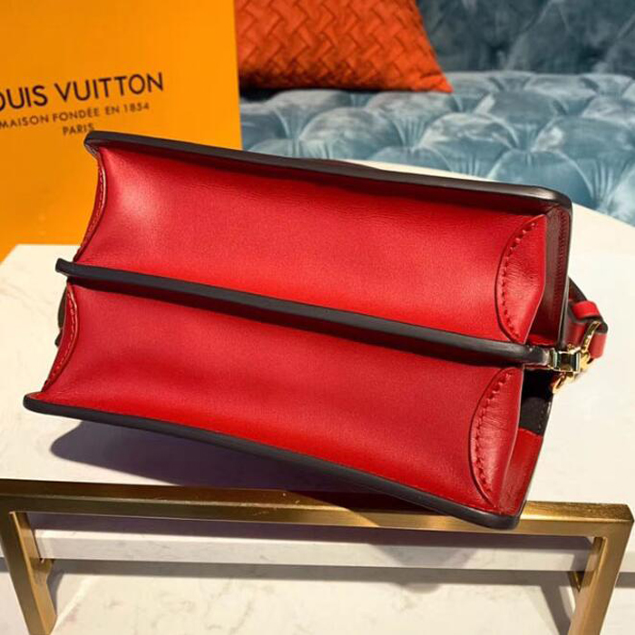 Сумка Louis Vuitton Mini Dauphine M90499 Monogram Vernis "Red" фото № 5