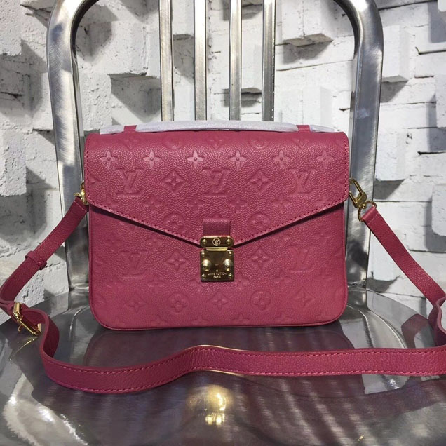 Сумка Louis Vuitton Pochette Metis 25cm Bag Monogram Empreinte Canvas Spring Summer 2018 Collection M43737 Rose Bruyere "Pink" фото № 2