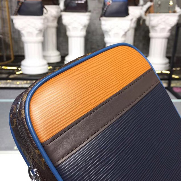 Сумка Louis Vuitton Epi Patchwork Danube Slim City Bag M51459 2018 "Navy Blue" фото № 5