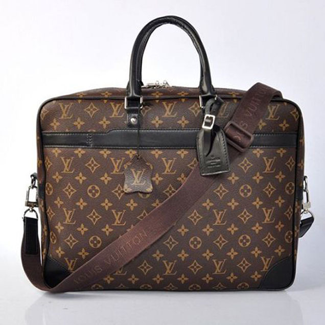 Портфель Louis Vuitton M40224 Porte-Documents Voyage GM Briefcase Monogram Macassar Canvas "Brown" фото № 3