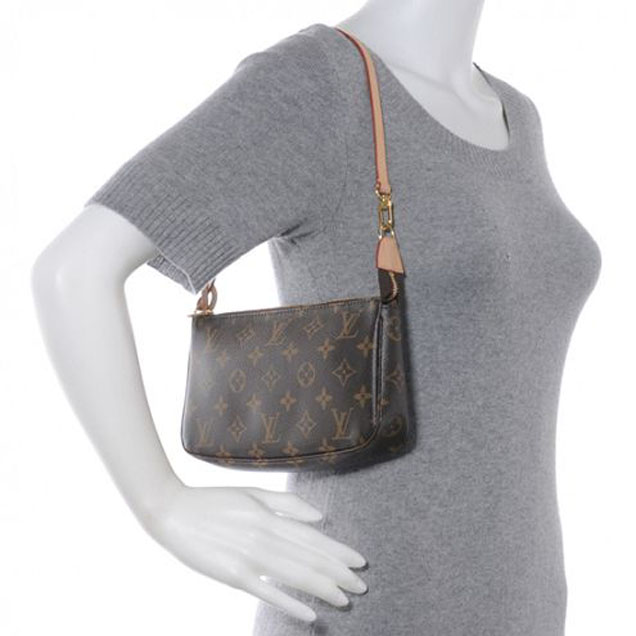 Сумка Louis Vuitton M40712 Pochette Accessoires Monogram Canvas "Brown" фото № 8