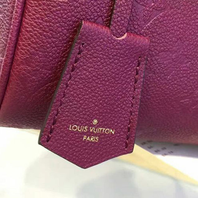 Сумка Louis Vuitton M40764 Speedy 25 Tote Bag Monogram Empreinte Leather "Purple" фото № 8