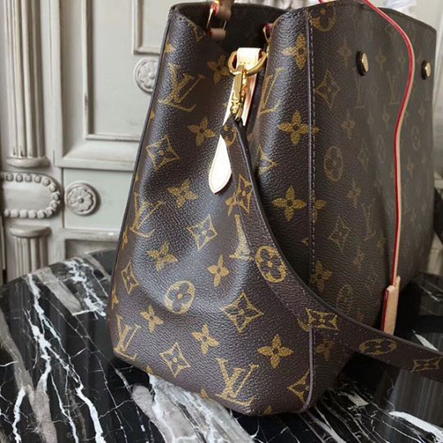 Сумка Louis Vuitton M41056 Montaigne MM Tote Bag Monogram Canvas "Brown" фото № 5